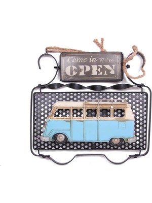 KENPAZAR Sinerji Shop Dekoratif Metal Kapı Yazısı Minibüs Dekorlu