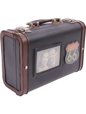 KENPAZAR Sinerji Shop Dekoratif Metal Bavul Çerçeveli Vintage Hediyelik