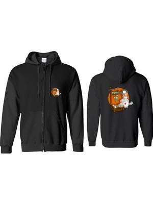 Doktor Fermuarlı Kapşonlu Sweatshirt BLL1353
