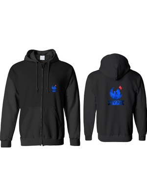 Çanakkale Geçilmez Fermuarlı Kapşonlu Sweatshirt BLL1459