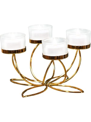 Kesoto Retro Mum Standı Demir 1/3/4/5 Arms Candlestick Parti Düğün Odası Için 19X19X9 cm (Yurt Dışından)