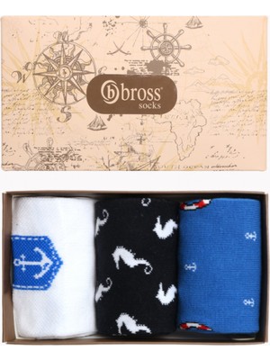 Bross Marine Collection Kutulu 3lü Erkek Çorabı 2