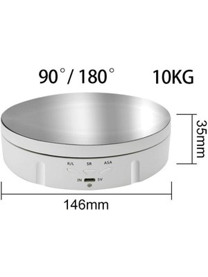 Dolity Elektrikli Dönen Metal Stand - Gümüş (Yurt Dışından)