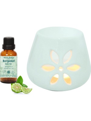 Minia Bahçe Bergamot Yağı ve Buhurdanlık Seti