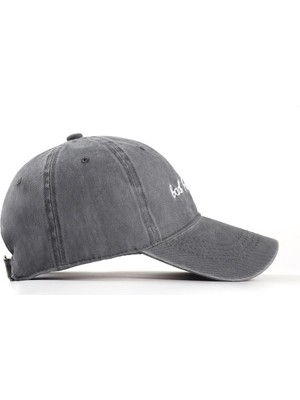 Afun Gri Fabrika Unisex Kap Düz Renk Yıkanmış Pamuk Beyzbol Şapkası Erkekler Kadınlar Rahat Ayarlanabilir Açık Kamyon Şoförü Snapback Şapkalar  (Yurt Dışından)