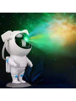 Dolity Astronot Projektör Lambası LED Gece Işık Yaratıcı Zamanlama Odası Uyuyan Bebek (Yurt Dışından)