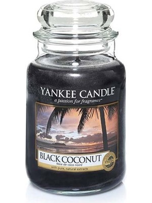 Yankee Candle 1254003E Büyük Klasik Mum Black Coco