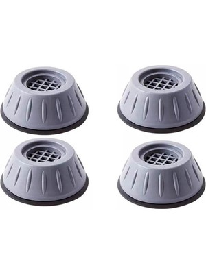 Çamaşır Makinesi Anti-Titreşim Pedi Gürültü Önleyici Kaymaz 4 cm Titreşim Engelleyici 4'lü Set