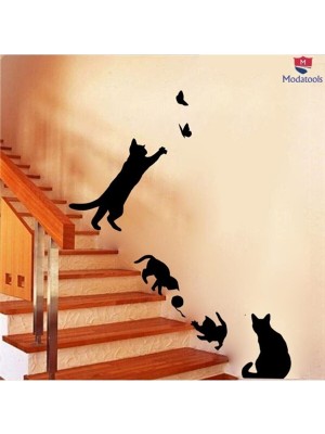 Kt Grup Dekoratif Kedi Sticker Çıkartmaları 6 Parça