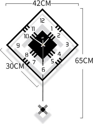 Puluzpuluz Oturma Odası Minimalist Duvar Saati Küçük (Yurt Dışından)