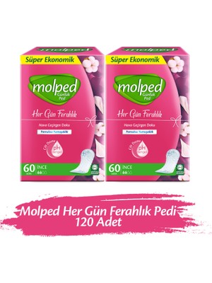 Molped Her Gün Ferahlık Günlük Ped 120 Adet