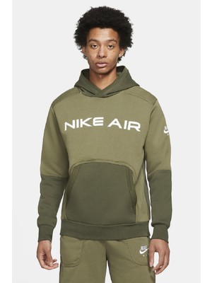 Nike Air Fleece Hoodie Big Air Logo Kapüşonlu Sweatshirt