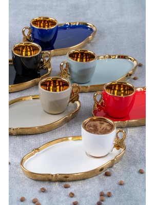 Acar Never Land 6lı Porselen Kahve Fincanı Takımı