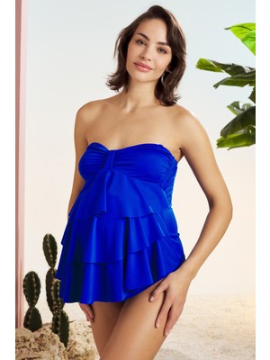 Pierre Cardin Straplez Volanlı Hamile Tankini 211508