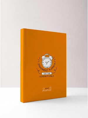 Melimelek Meli Melek Zamansız Ajanda Turuncu Renkli Haftalık Planlama 1 Adet 21x29 cm Ölçülerle