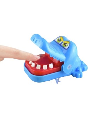 Schulzz Mavi Timsah Ağzı Açılır Kapanır Maskot Anahtarlık