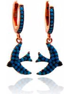 925 Gümüş Kırlangıç 925 Ayar Gümüş Küpe