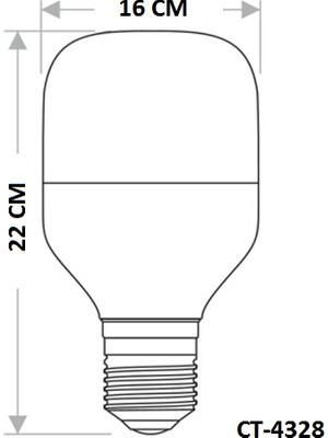 Cata LED Ampul 60W Beyaz Işık CT-4328