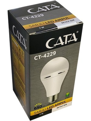 Cata LED Ampul 7W Şarjlı 10 Lu Paket CT-4229