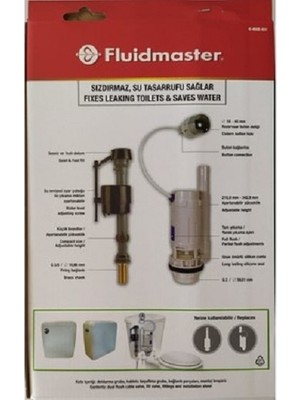 Fluidmaster Rezervuar Iç Takım Kıt 400 & 550 K-400E-031
FLUIDMASTER