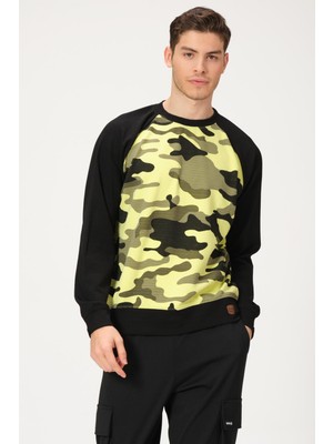 Alexander Gardi Kamuflaj Desenli Sweatshirt (UN-14591)