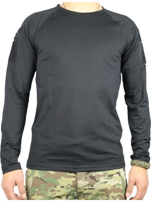 Tactical Tişört Uzun Kol (Siyah Renk)