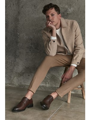 Ziya Ziya, Hakiki Deri Erkek Ayakkabı 113744 2380 Kahve