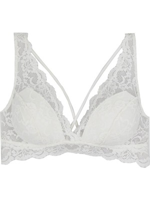 Magic Form 1570 Dolgulu Dantel Bralette Sütyen - Ekru