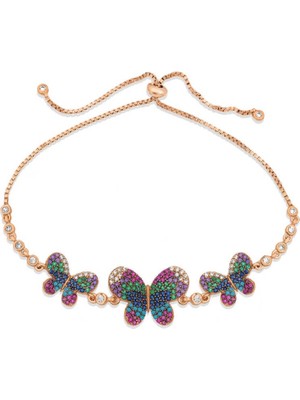 925 Gümüş Kelebek 925 Ayar Gümüş Bileklik