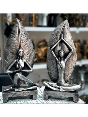 Karerco 2li Set Yoga Kızlar, Polyester Biblo