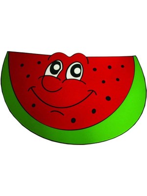 Woodylife Karpuz Ahşap Dolap-Duvar Figürü-60 cm Çocuk Odası Anaokulu Dekor