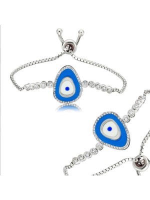 925 Gümüş Nazar Asansör 925 Ayar Gümüş Bileklik