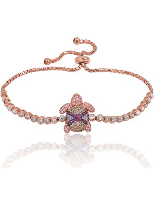 925 Gümüş Kaplumbağa Asansör 925 Ayar Gümüş Bileklik