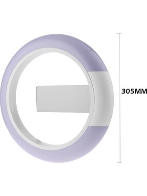 Sunsky LED Ayna Hollow Duvar Saati Beyaz (Yurt Dışından)