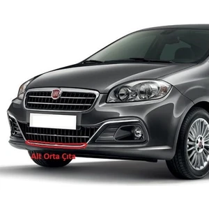 Behin Dizayn FIAT Linea Ön Tampon Alt Orta Çıta KromYeni Model
