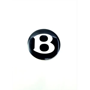 Behin Dizayn BENTLEY UYUMLU Jant Göbek Arması Siyah Yapıştırma 4Adet56mm