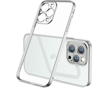 iPhone 13 Pro Max Veve Serisi Renkli Kenarlı Mat Elktroplated Silikon Kılıf