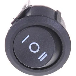 Yuvarlak 3 Pin Anahtar Rocker Switch Mini Buton Siyah 3 Durumlu