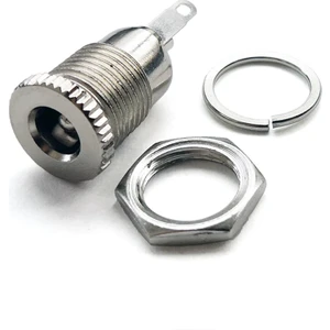 5.5 mm x 2.1mm Dc Güç Soketi Metal Panel Montaj Power Jack