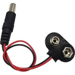 9V Pil Adaptör Dönüştürücü Bağlantı Kablosu 9 Volt Pil Arduino