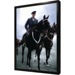 Atatürk At Üstünde Çerçeveli Mdf Tablo