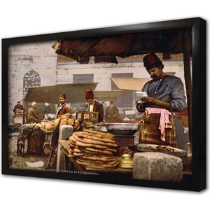 Eski Istanbul Çerçeveli Mdf Tablo