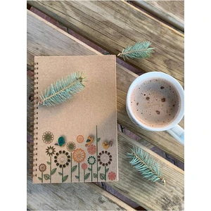 Paste Notes Spiralli Ciltli Kraft Sert Kapaklı Defter Spiral Defter