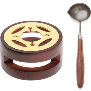 Balmumu Mühür Erime Fırın Aracı W / Mum Sızdırmazlık Damgası Tarzı Için Eritme Kaşık 1 (Yurt Dışından)
