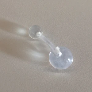 Bioplast Göbek Piercingi- Bar boy 8mm-1 adet