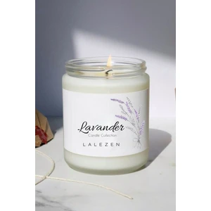 Lavanta Kokulu Kavanoz Mum Lavander