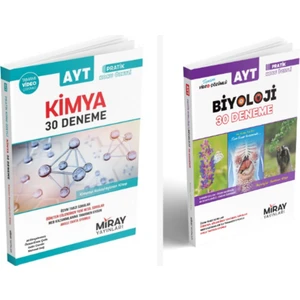 Miray Yayınları AYT Biyoloji ve Kimya 30 Deneme