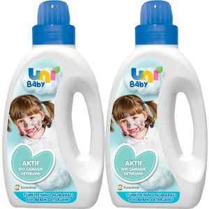 Uni Baby Sıvı Çamaşır Deterjanı 1500ML Aktif -Mavi -2 Li Set