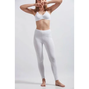 Arma Yıldız Kadın Beyaz Likralı Tayt 2'li Set