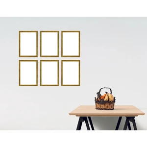 Yed Frame - 6'lı A4 Resim Çerçeve Seti - Altın - Gold